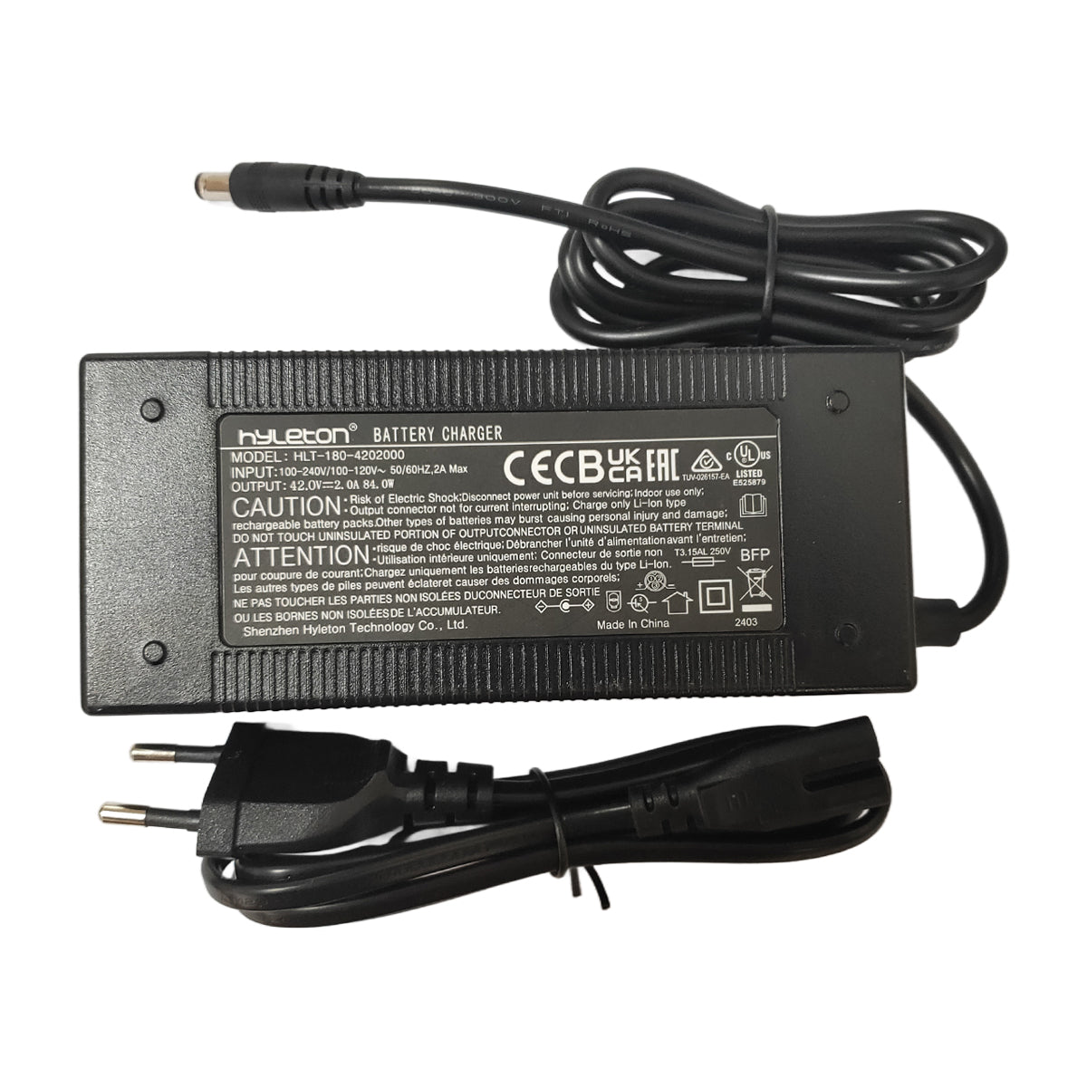 42V Elektrofahrrad-Ladegerät für ESKUTE E-Bikes 36V