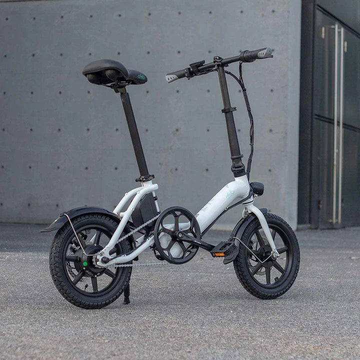 Weiß 14 Zoll E-Bike Klapprad 250W 290Wh Akku 60km Reichweite
