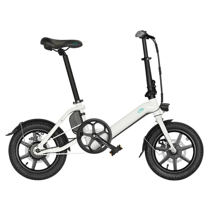 Weiß 14 Zoll E-Bike Klapprad 250W 290Wh Akku 60km Reichweite