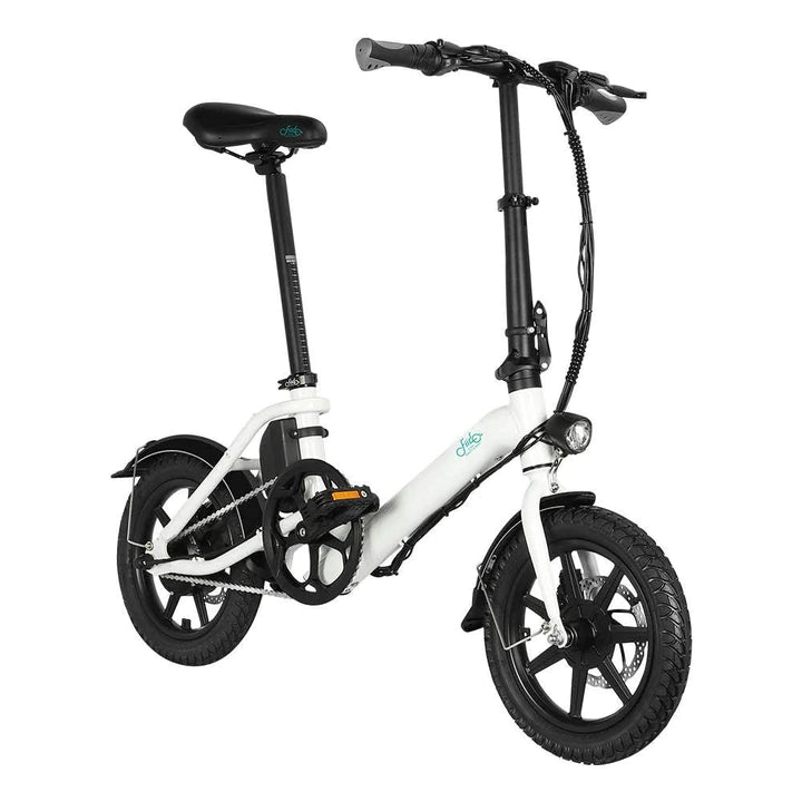 Weiß 14 Zoll E-Bike Klapprad 250W 290Wh Akku 60km Reichweite
