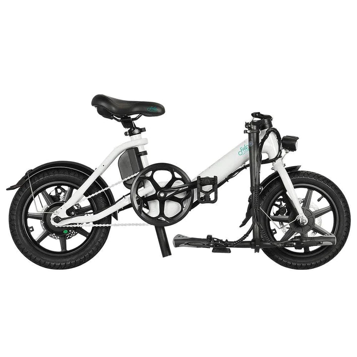 Weiß 14 Zoll E-Bike Klapprad 250W 290Wh Akku 60km Reichweite