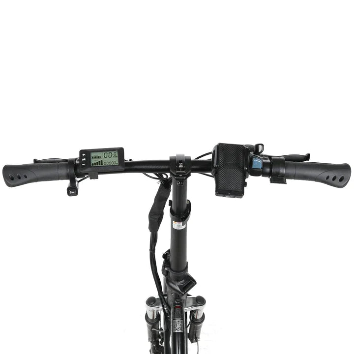 Vélo pliant blanc e-bike 20 pouces, batterie 350W 360Wh, autonomie de 80km