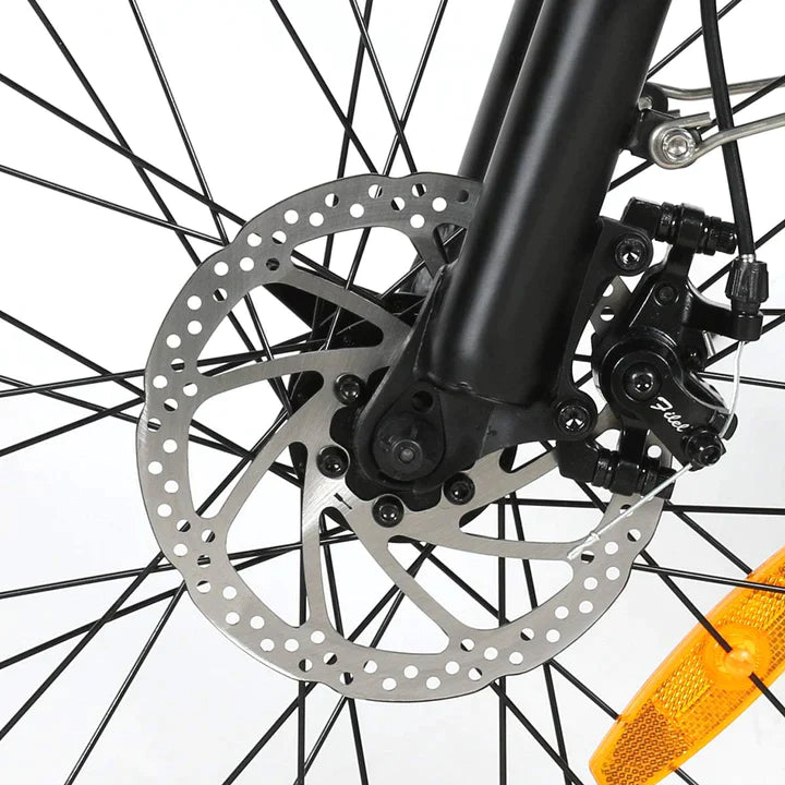 Vélo pliant blanc e-bike 20 pouces, batterie 350W 360Wh, autonomie de 80km