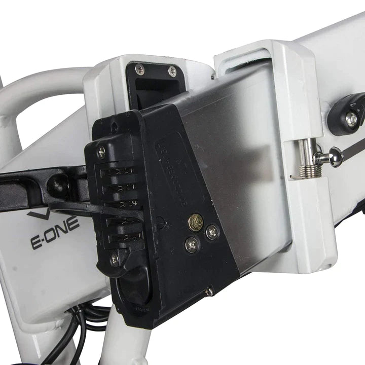 Vélo pliant blanc e-bike 20 pouces, batterie 350W 480Wh, autonomie de 70km