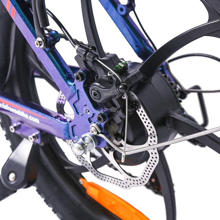See Blau 20 Zoll E-Bike Klapprad Fatbike 250W 650Wh Akku 150km Reichweite