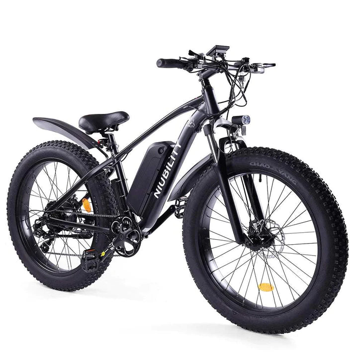 Schwarz 26 Zoll E-Bike Fatbike Mountainbike 1000W 600Wh Akku 100km Reichweite
