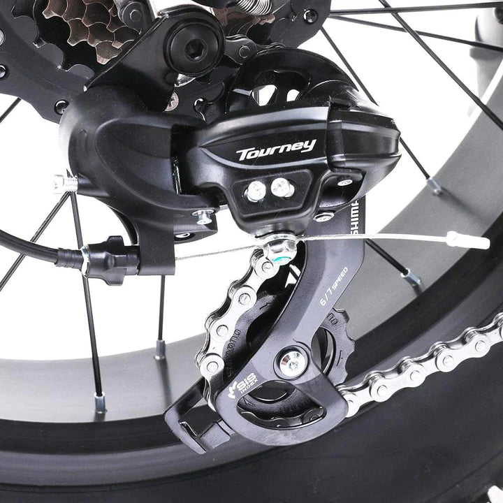 Schwarz 26 Zoll E-Bike Fatbike Mountainbike 1000W 820Wh Akku 75km Reichweite