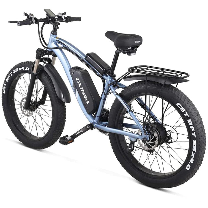 Schwarz 26 Zoll E-Bike Fatbike Mountainbike 1000W 820Wh Akku 75km Reichweite