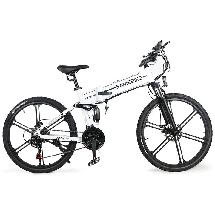 Schwarz 26 Zoll E-Bike Klapprad Fatbike Mountainbike 500W 480Wh Akku 70km Reichweite