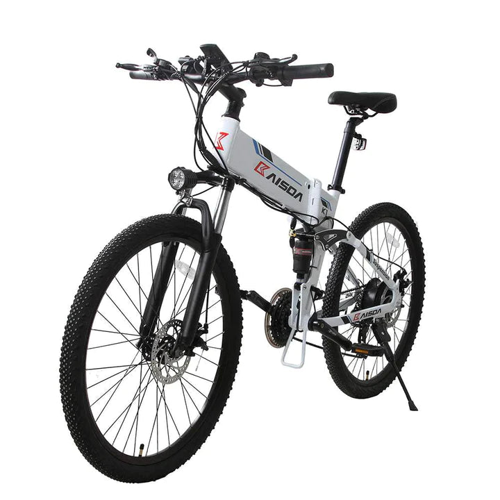 Weiß 26 Zoll E-Bike Klapprad Mountainbike 500W 500Wh Akku 60km Reichweite