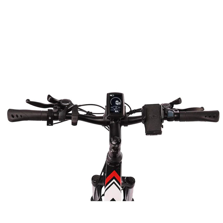 Weiß 26 Zoll E-Bike Klapprad Mountainbike 500W 500Wh Akku 60km Reichweite