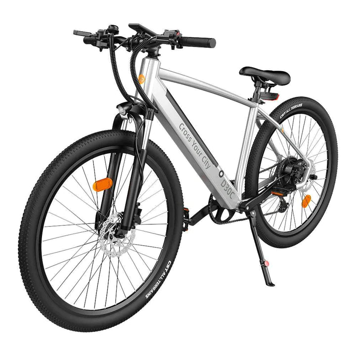 Silber 27.5 Zoll E-Bike Mountainbike 250W 380Wh Akku 90km Reichweite