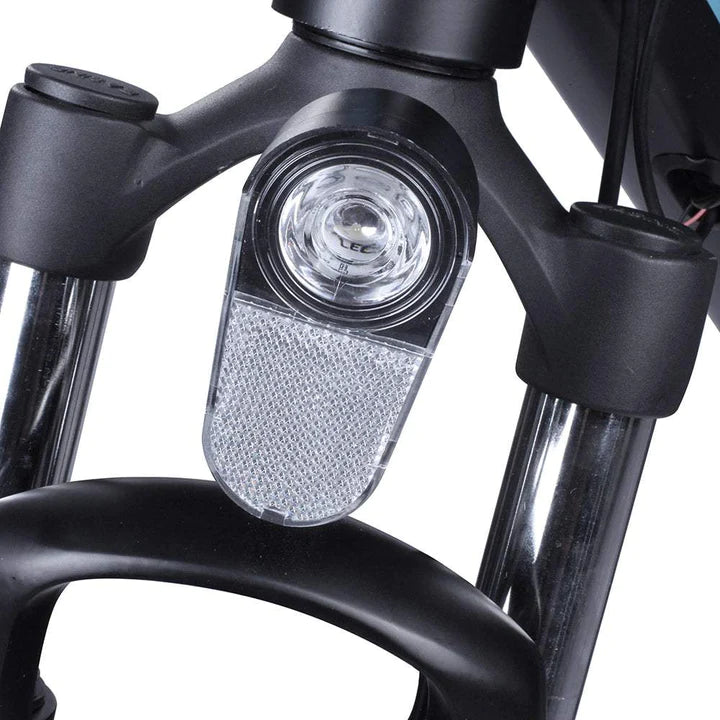 Schwarz 27.5 Zoll E-Bike Mountainbike 500W 600Wh Akku 100km Reichweite