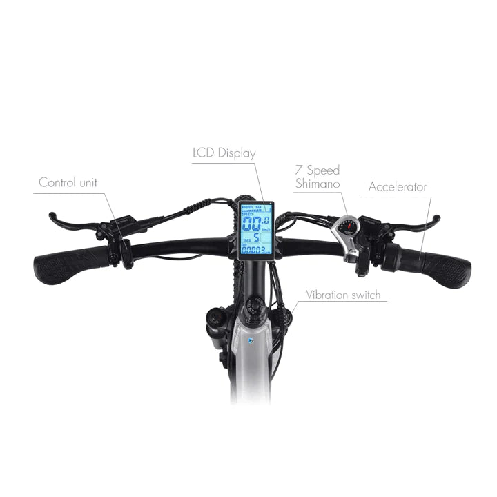 Schwarz 29 Zoll E-Bike Mountainbike 500W 820Wh Akku 90km Reichweite