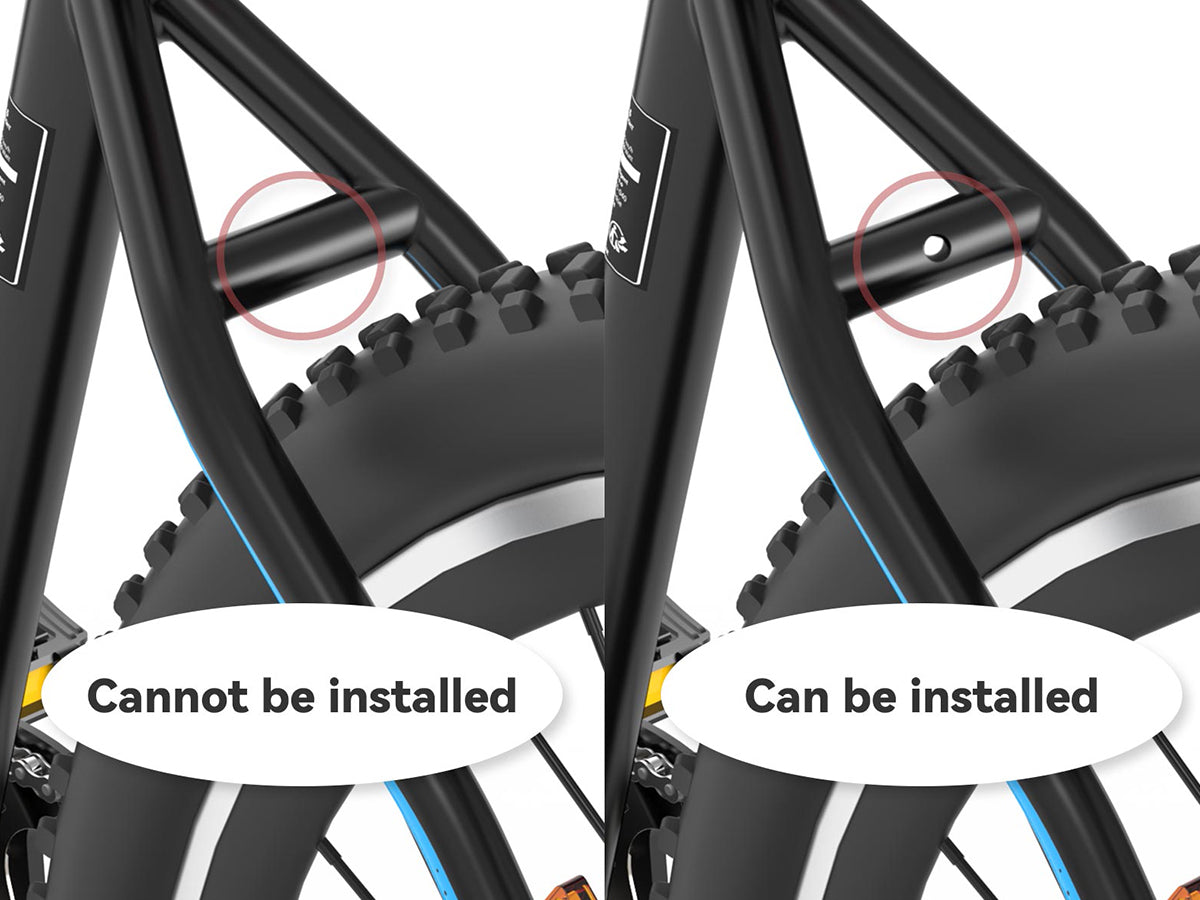 Loch für die Besfestigung des Schutzbleches