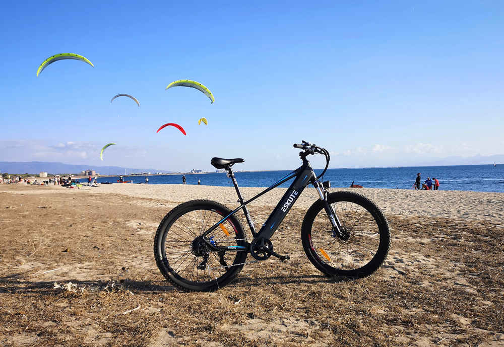 Elektrofahrrad am Meer