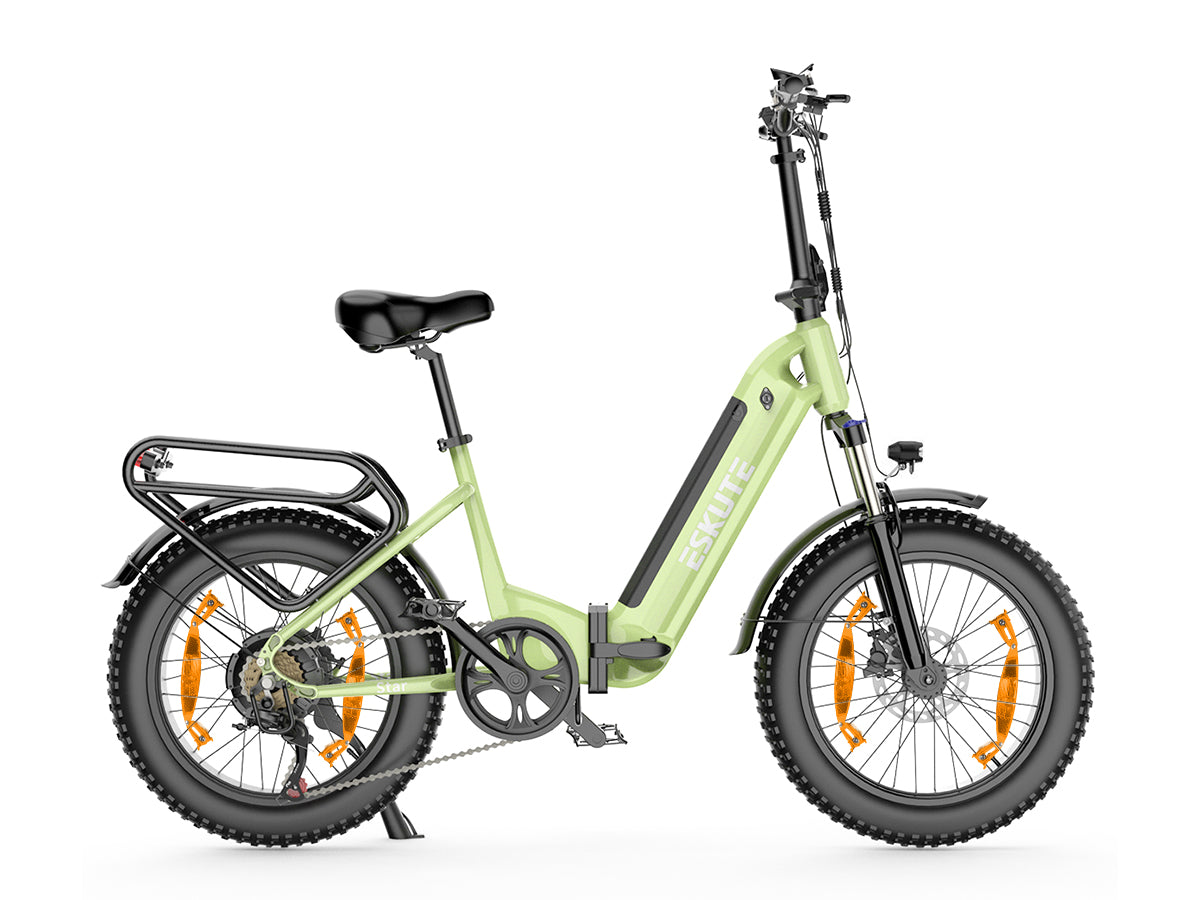 e fatbike klapprad Schwarz 20 Zoll E-Bike Klapprad Fatbike Mountainbike 750W 720Wh Akku 100km Reichweite