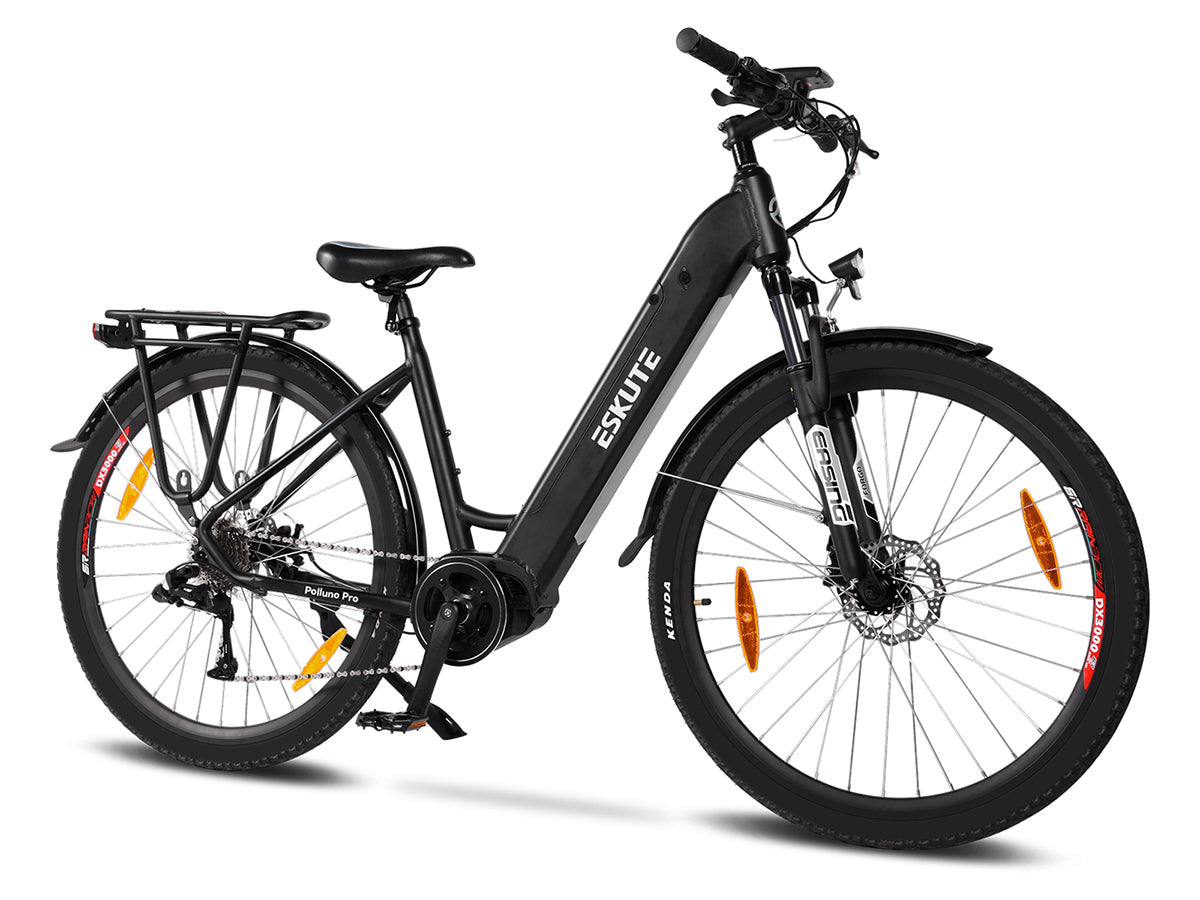 Polluno Pro E-Citybike Mittelmotor 720Wh - 28 Zoll