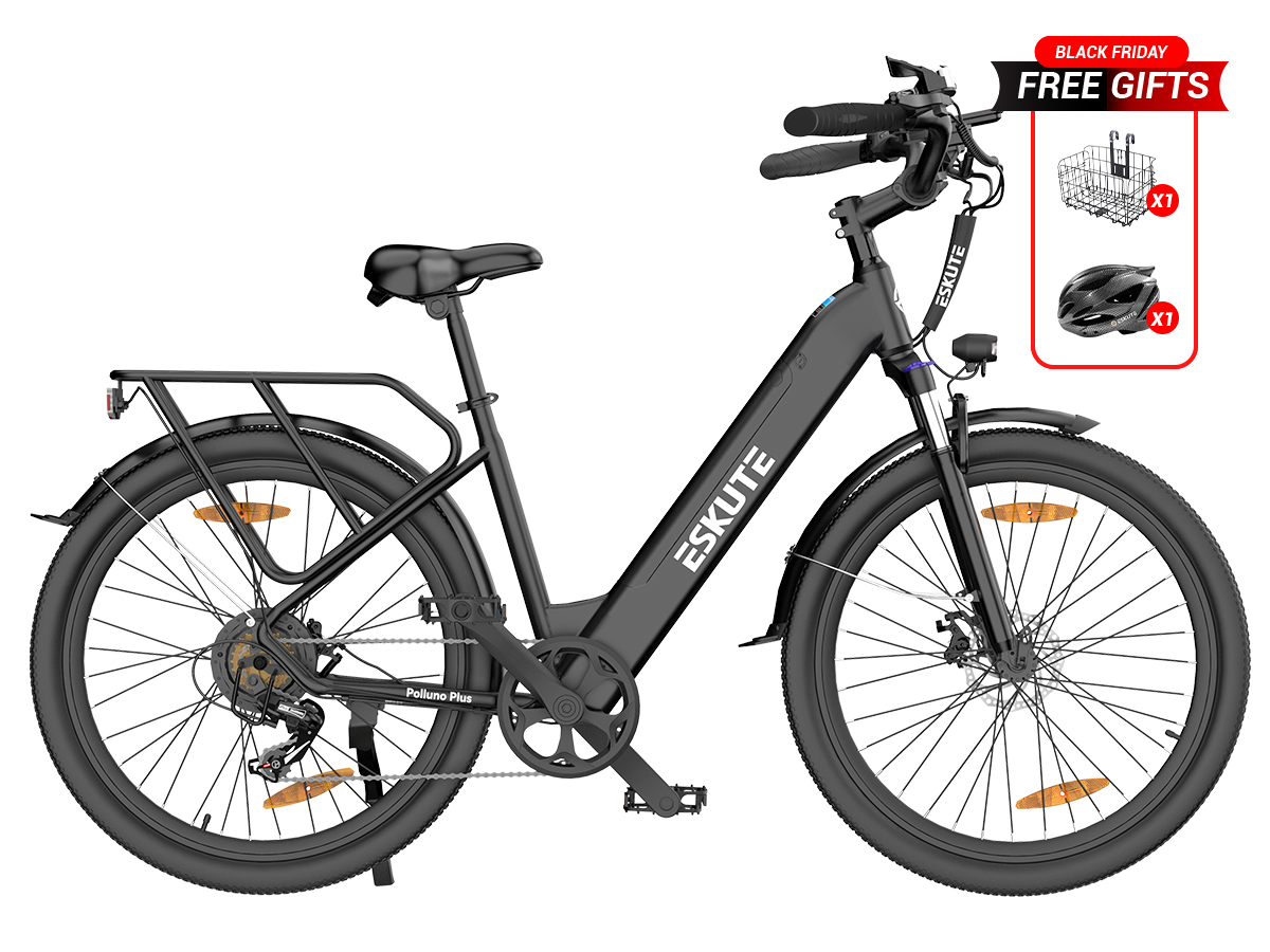 Polluno PLUS 2024 City E-bike mit Drehmomentsensor