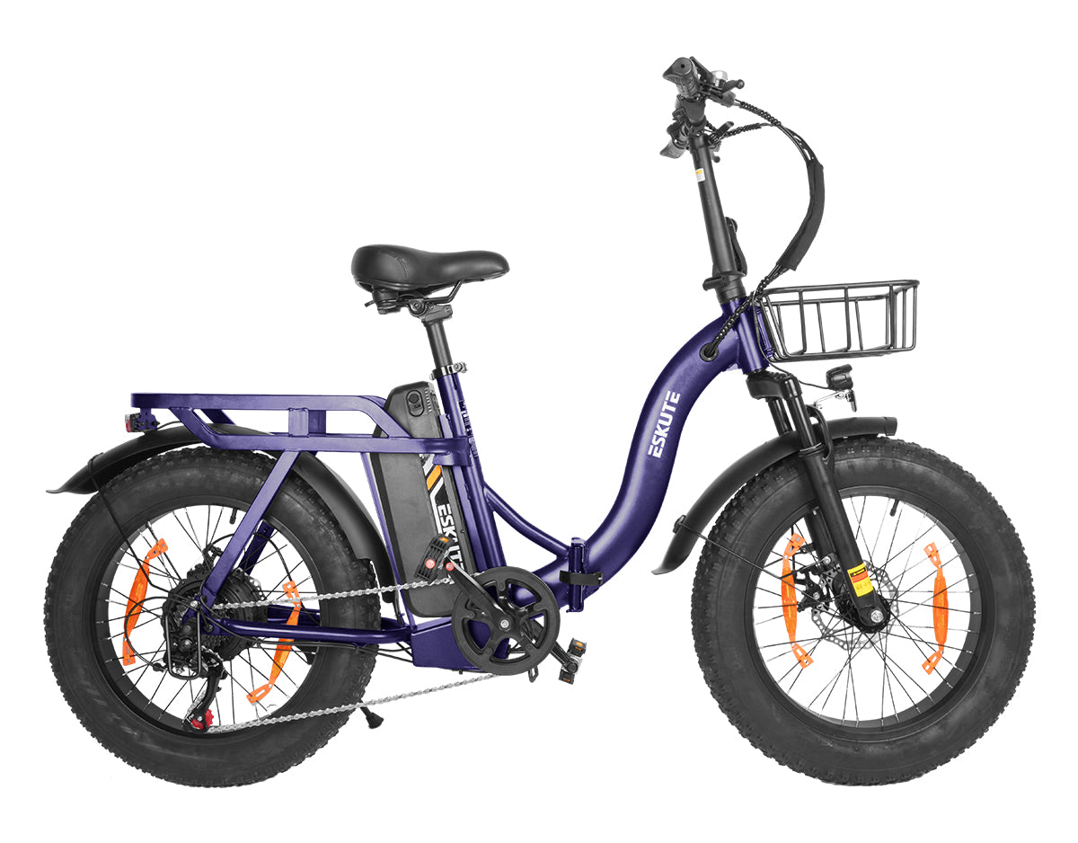 [Color:Lila]Eskute D202 Klapp-E-Bike in Violett