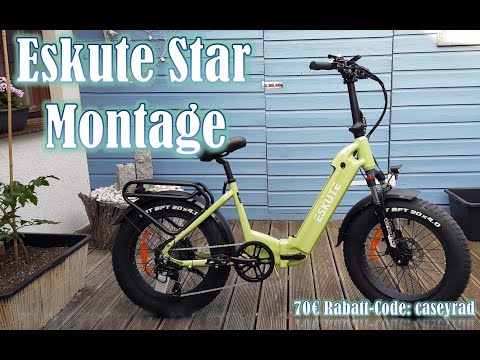 Star 2024 Elektro Klapprad 20 Zoll Fat Tire