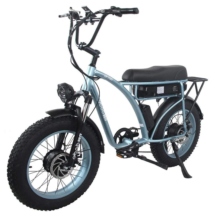 Vert 20 pouces e-bike gros vélo VTT 1000Wx2 840Wh batterie 80km d'autonomie