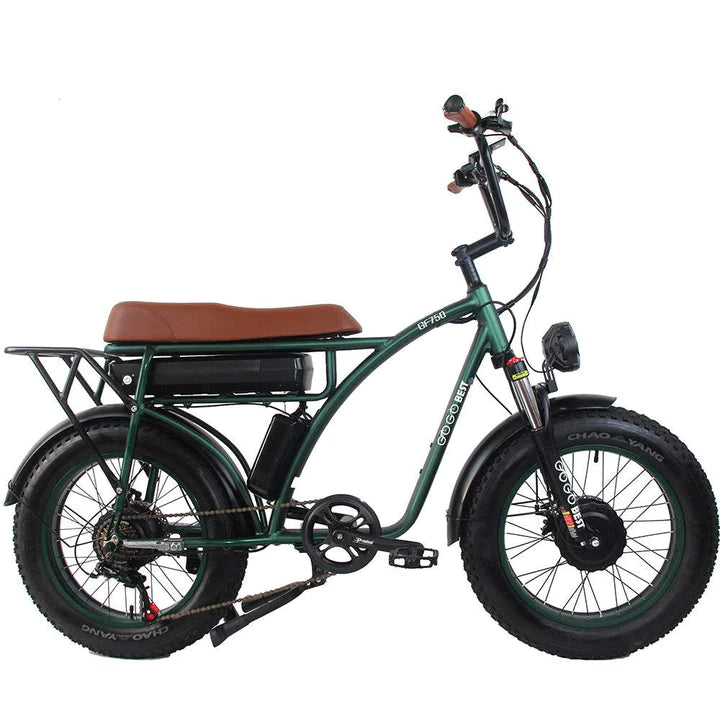 Vert 20 pouces e-bike gros vélo VTT 1000Wx2 840Wh batterie 80km d'autonomie