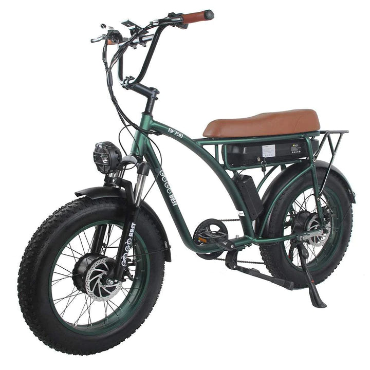 Vert 20 pouces e-bike gros vélo VTT 1000Wx2 840Wh batterie 80km d'autonomie