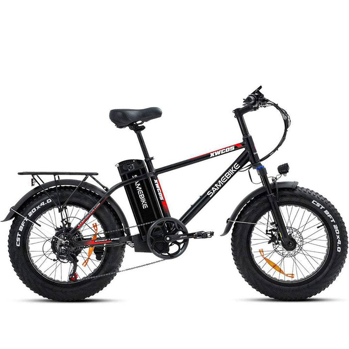 Schwarz 20 Zoll E-Bike Fatbike Mountainbike 750W 630Wh Akku 80km Reichweite