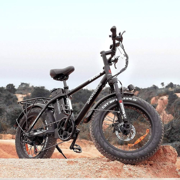 Noir 20 pouces e-bike fat bike VTT 750W 630Wh batterie 80km d'autonomie