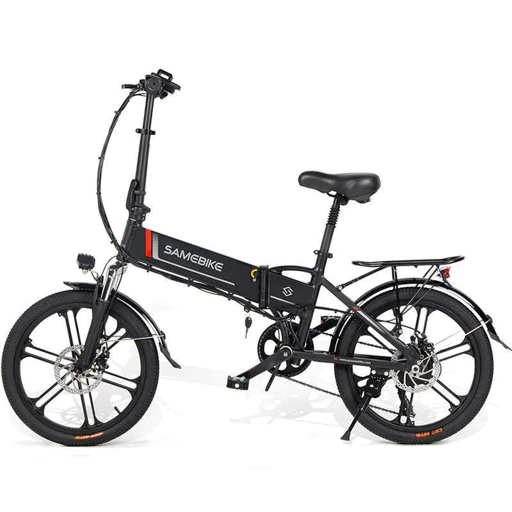 Schwarz 20 Zoll E-Bike Klapprad 350W 480Wh Akku 70km Reichweite