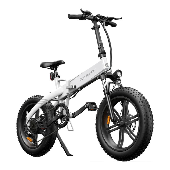 Vélo électrique pliant noir de 20 pouces, gros vélo, batterie de 250W, 380wh, autonomie de 80km