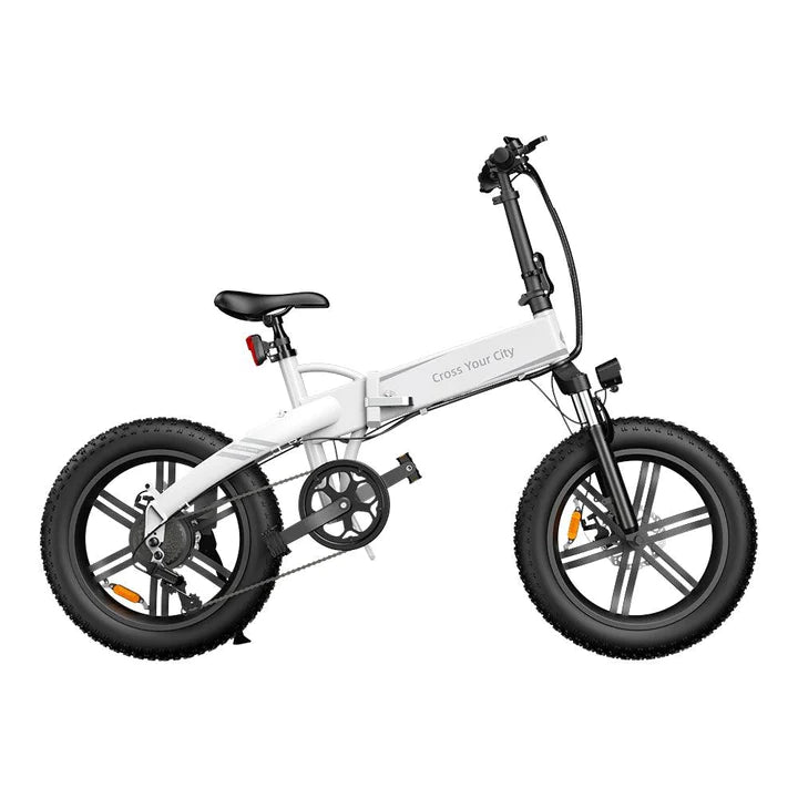 Vélo électrique pliant noir de 20 pouces, gros vélo, batterie de 250W, 380wh, autonomie de 80km