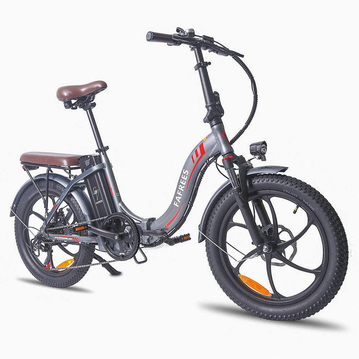 Vélo électrique pliant noir de 20 pouces, gros vélo, batterie de 250W, 650wh, autonomie de 150km