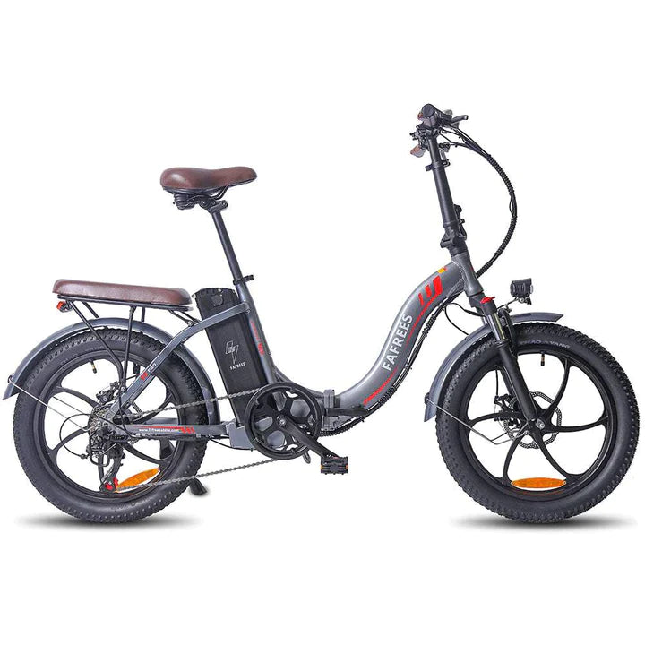 Vélo électrique pliant noir de 20 pouces, gros vélo, batterie de 250W, 650wh, autonomie de 150km