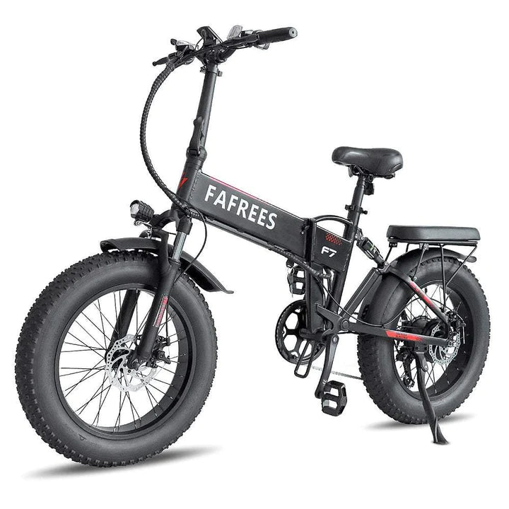 Vélo électrique pliant noir de 20 pouces, gros vélo, batterie 750W 480Wh, autonomie de 90km