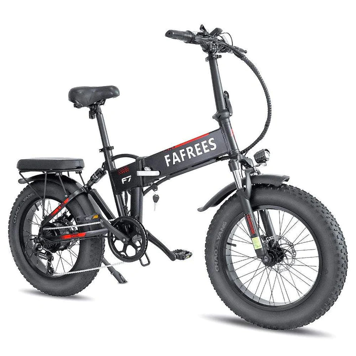 Vélo électrique pliant noir de 20 pouces, gros vélo, batterie 750W 480Wh, autonomie de 90km