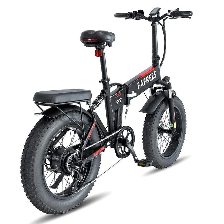 Vélo électrique pliant noir de 20 pouces, gros vélo, batterie 750W 480Wh, autonomie de 90km