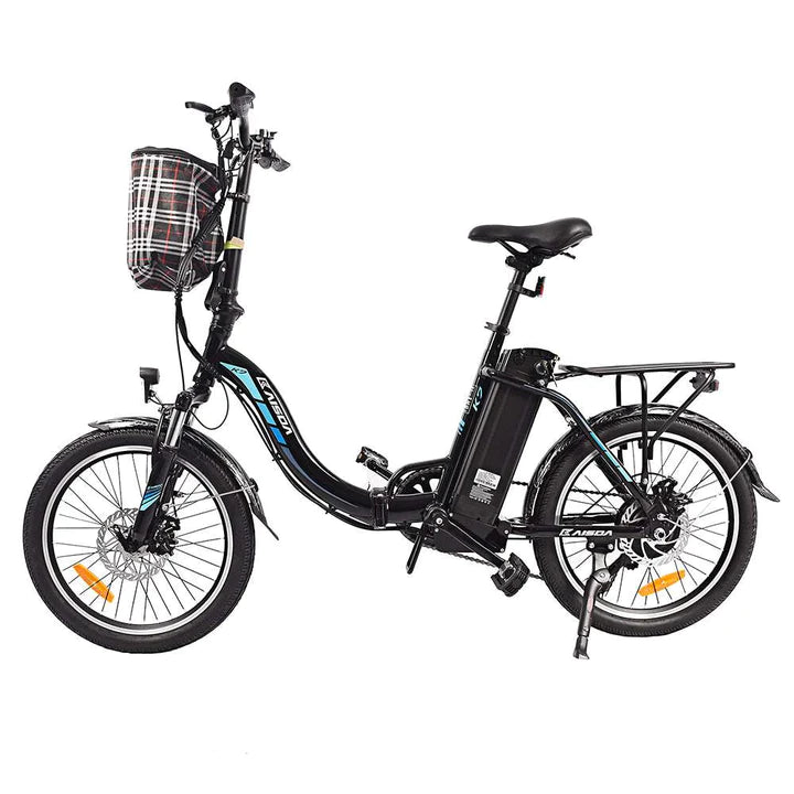 Weiß 20 Zoll E-Bike Klapprad Fatbike Mountainbike Trekking 250W 450Wh Akku 100km Reichweite