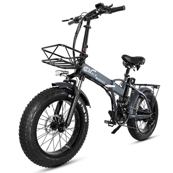 Schwarz 20 Zoll E-Bike Klapprad Fatbike Mountainbike 750W 720Wh Akku 100km Reichweite