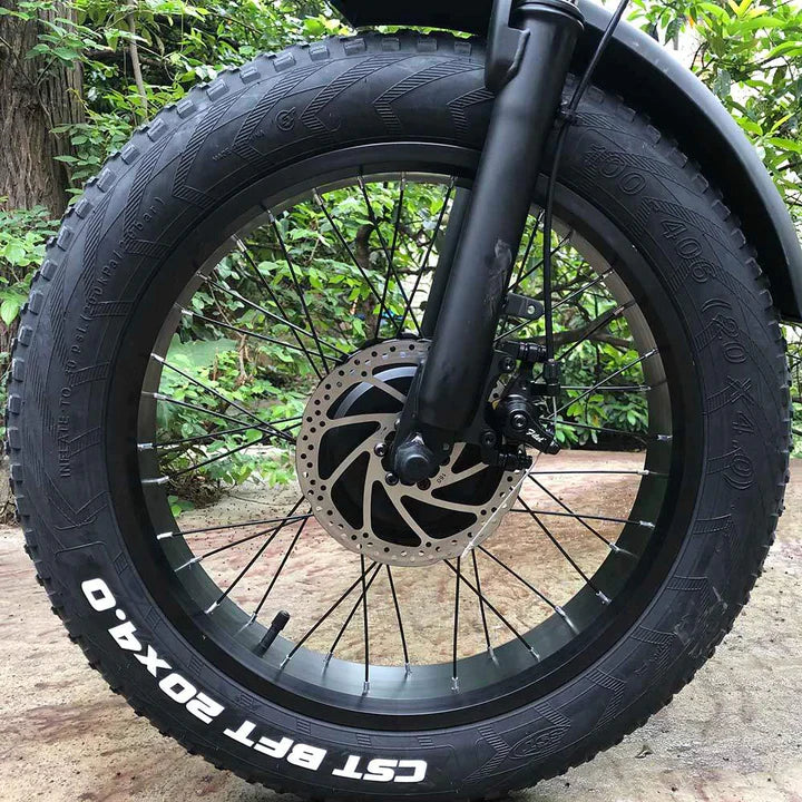 Schwarz 20 Zoll E-Bike Klapprad Fatbike Mountainbike 750W 820Wh Akku 110km Reichweite