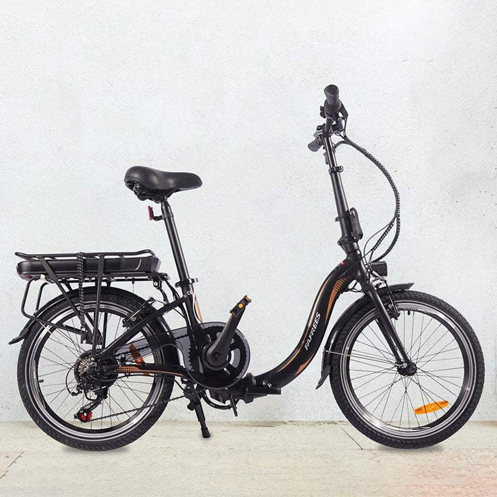 Schwarz 20 Zoll E-Bike Klapprad 250W 360Wh Akku 100km Reichweite