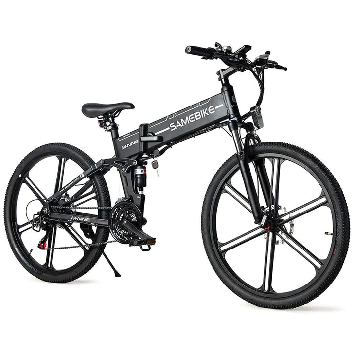 Weiß 26 Zoll E-Bike Klapprad Fatbike Mountainbike 500W 480Wh Akku 70km Reichweite