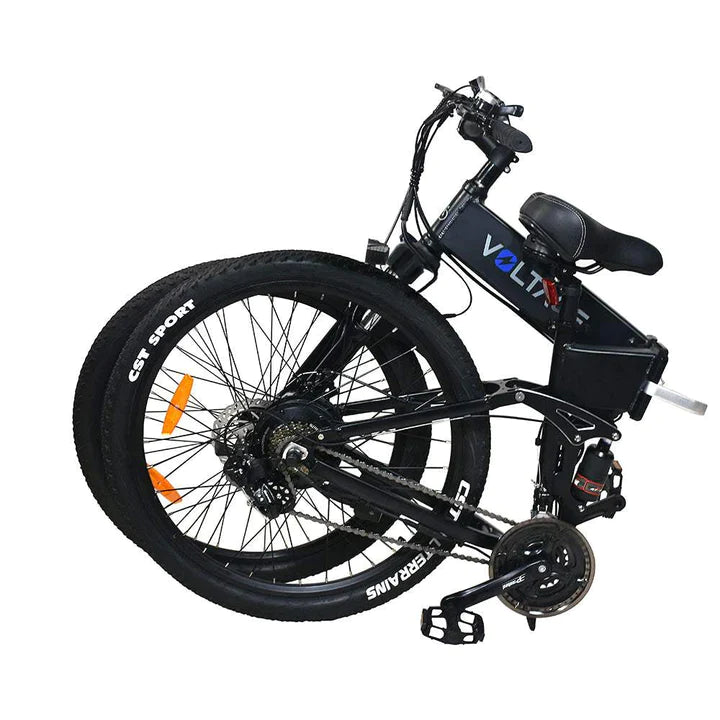 Weiß 26 Zoll E-Bike Klapprad Mountainbike 250W 380Wh Akku 70km Reichweite