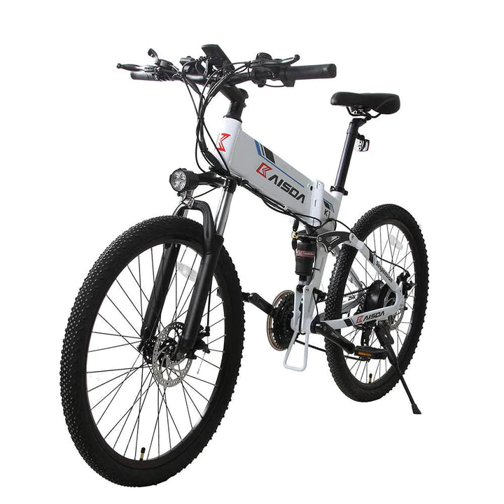 Vélo électrique pliant noir de 26 pouces, VTT, batterie 500W 500Wh, autonomie de 60km 