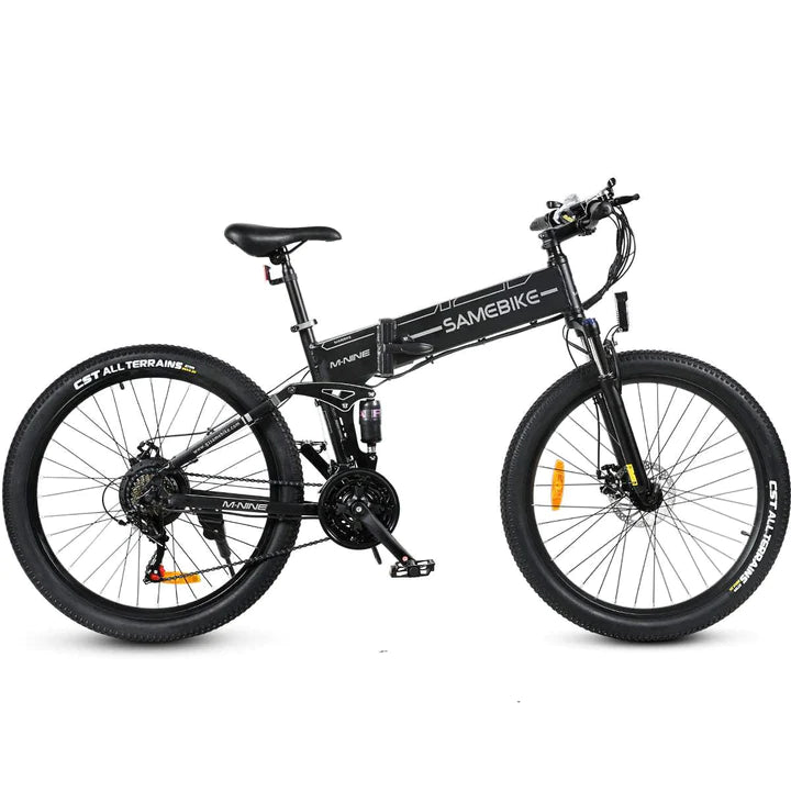 Schwarz 26 Zoll E-Bike Klapprad Mountainbike 750W 480Wh Akku 80km Reichweite