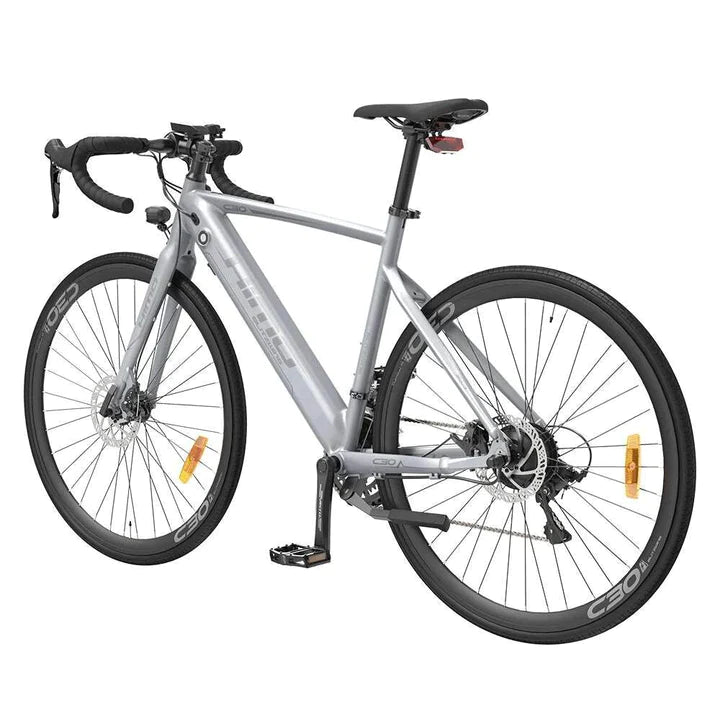 Silber 26 Zoll E-Bike Mountainbike 250W 360Wh Akku 80km Reichweite