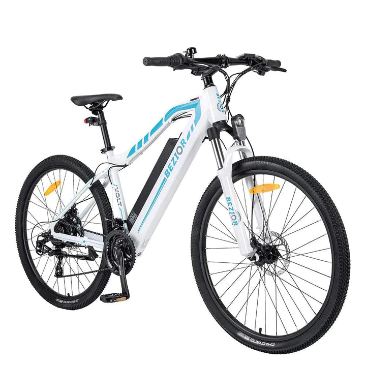 Weiß 27.5 Zoll E-Bike Mountainbike 500W 600Wh Akku 100km Reichweite